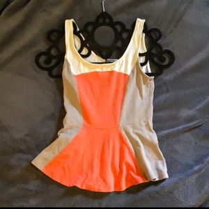 Express Sleeveless Peplum Shirt Size XS